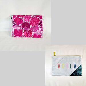 Vintage Pink Embroidered Floral Clutch / Shoulder Bag